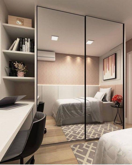 two door sliding wardrobe design