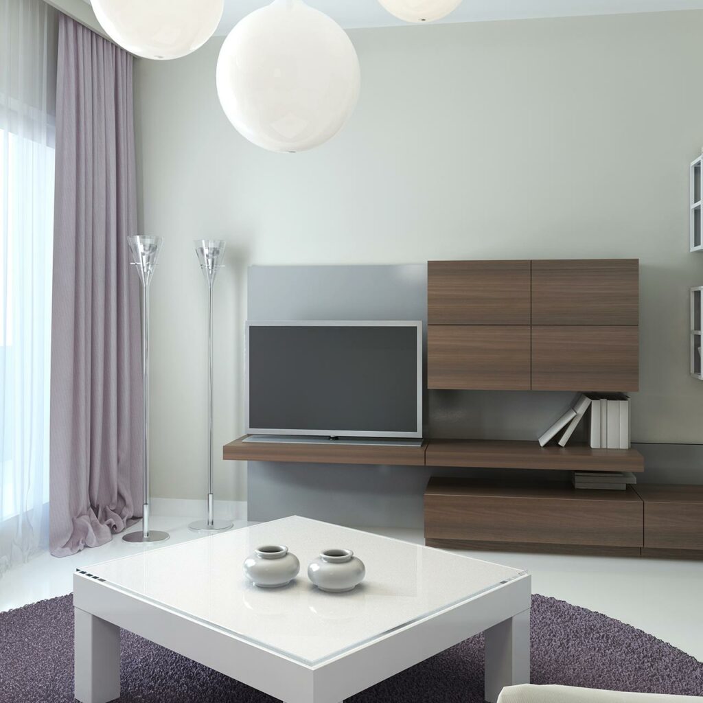living hall tv cabinet design