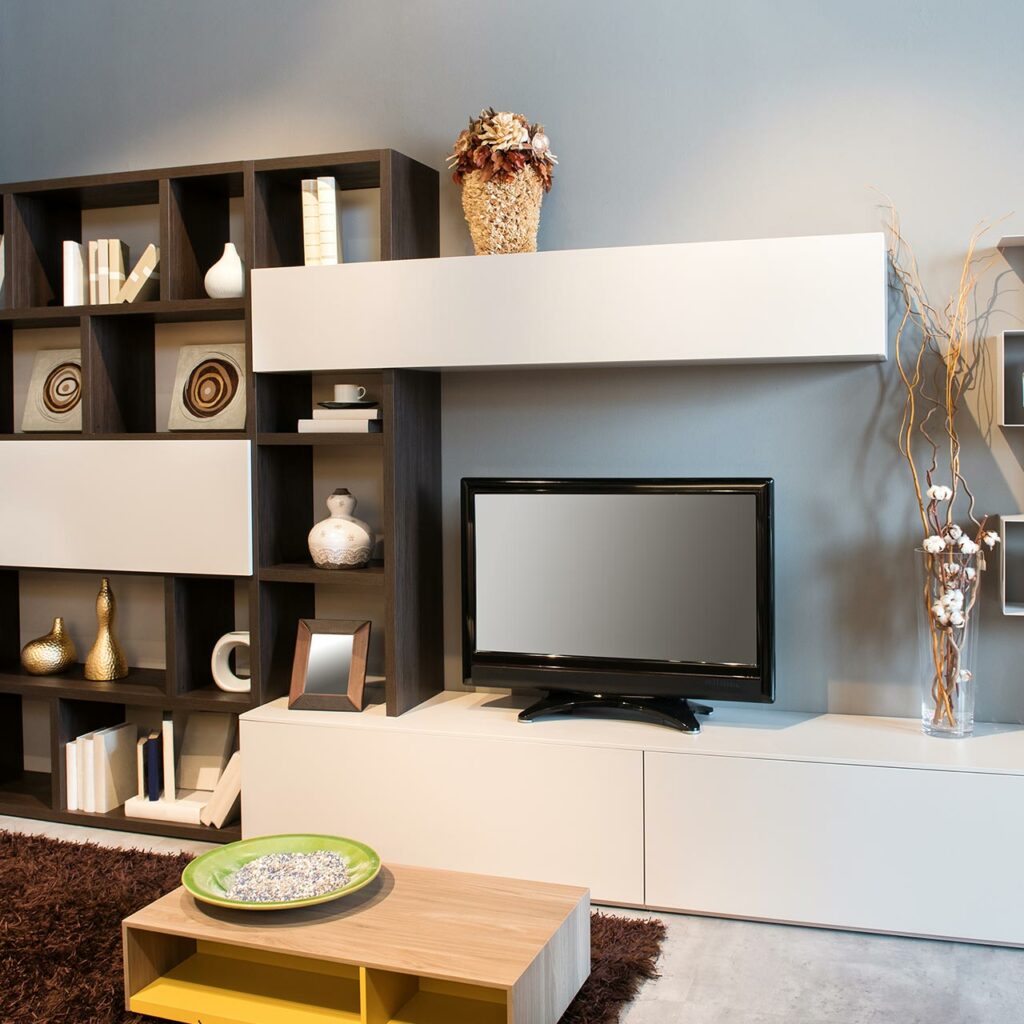living hall tv unit design